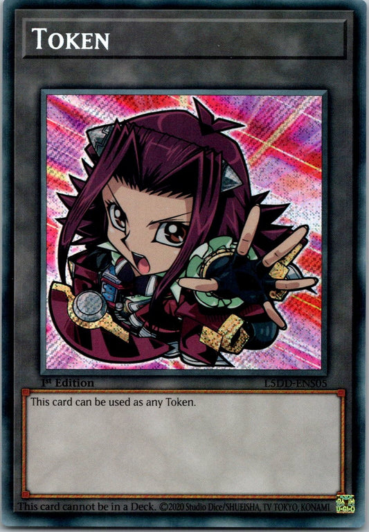 Yugioh Token (Akiza) L5DD-ENS05 1st Edition Secret Rare NM