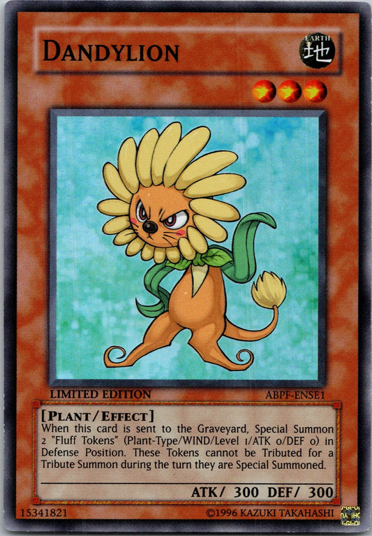 Yugioh Dandylion ABPF-ENSE1 Limited Edition Super Rare NM