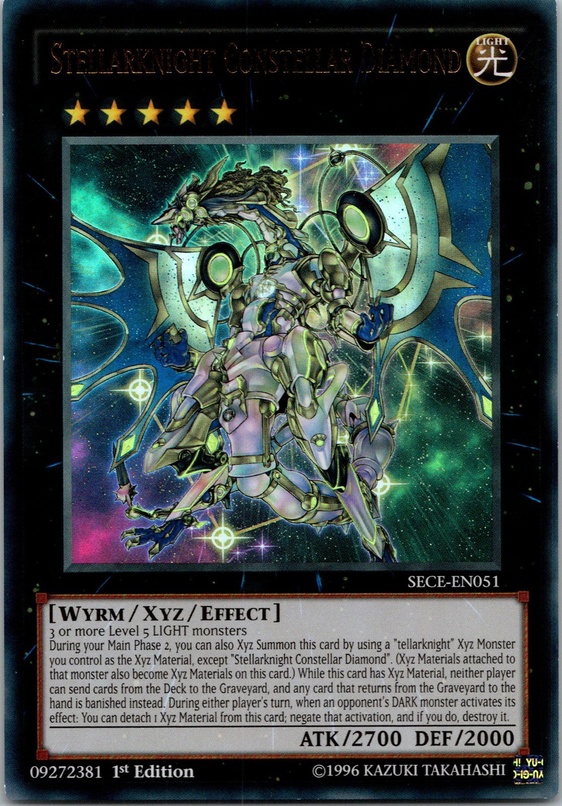 Yugioh Stellarknight Constellar Diamond SECE-EN051 1st Edition Ultra Rare NM