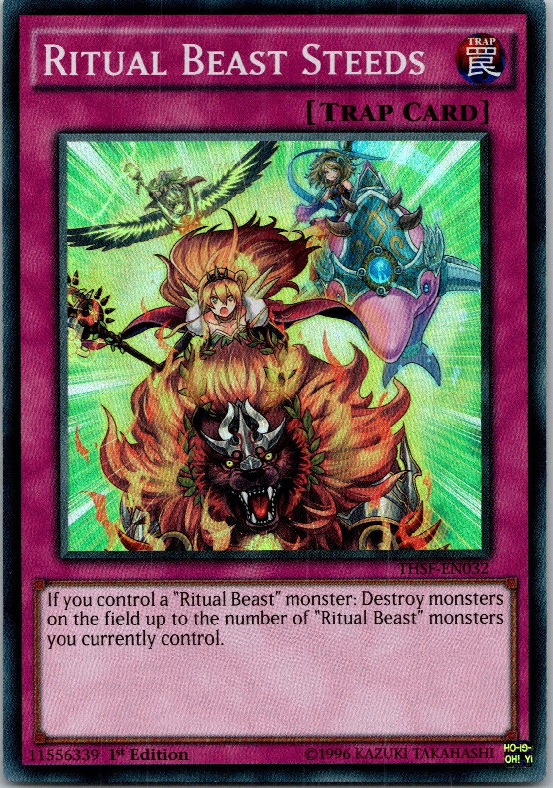Yugioh Ritual Beast Steeds THSF-EN032 1st Edition Super Rare NM