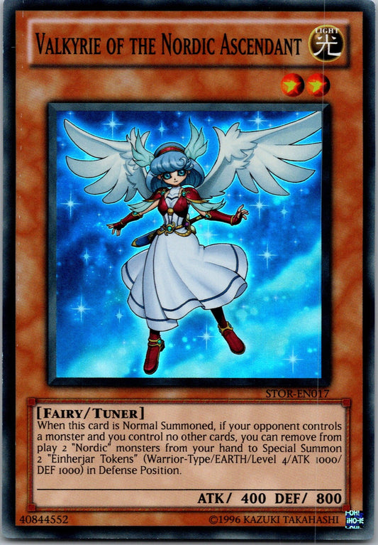 Yugioh Valkyrie of the Nordic Ascendant STOR-EN017 Super Rare NM