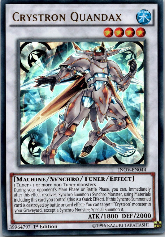 Yugioh Crystron Quandax INOV-EN044 1st Edition Ultra Rare NM