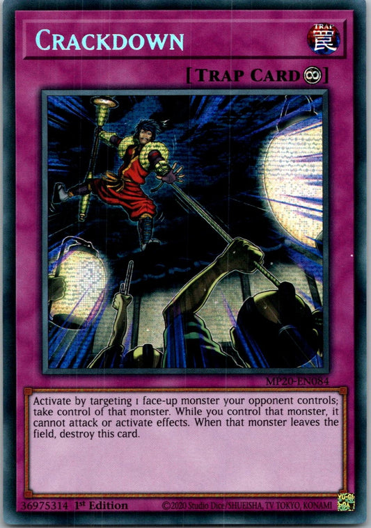 Yugioh Crackdown MP20-EN084 1st Edition Prismatic Secret Rare NM