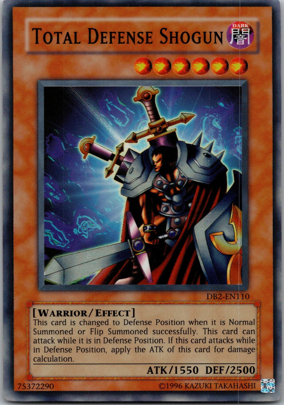 Yugioh Total Defense Shogun DB2-EN110 Super Rare NM
