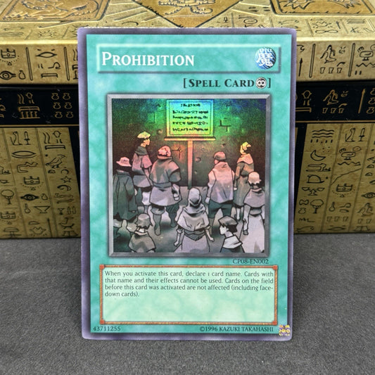 Yugioh Prohibition CP08-EN002 Super Rare Damaged