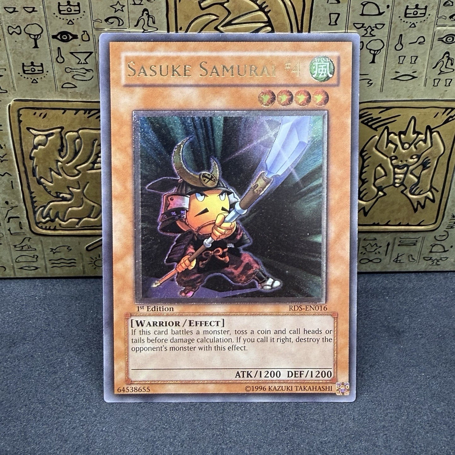 Yugioh Sasuke Samurai #4 RDS-EN016 1st Edition Ultimate Rare LP