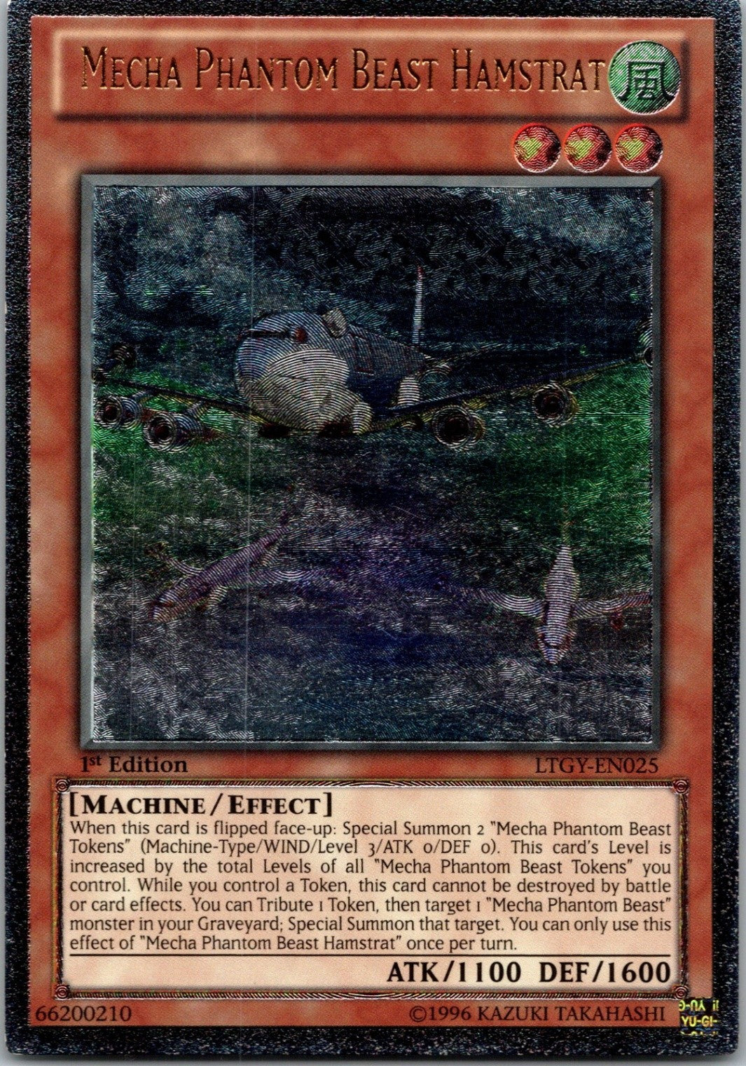 Yugioh Mecha Phantom Beast Hamstrat LTGY-EN025 1st Edition Ultimate Rare NM