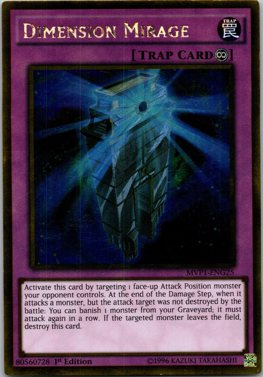 Yugioh Dimension Mirage MVP1-ENG25 Gold Rare 1st Edition NM