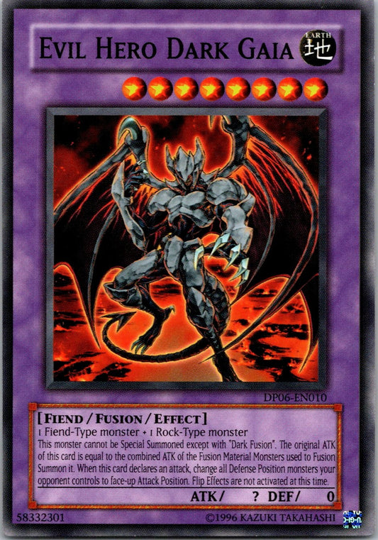 Yugioh Evil Hero Dark Gaia DP06-EN010 Common NM