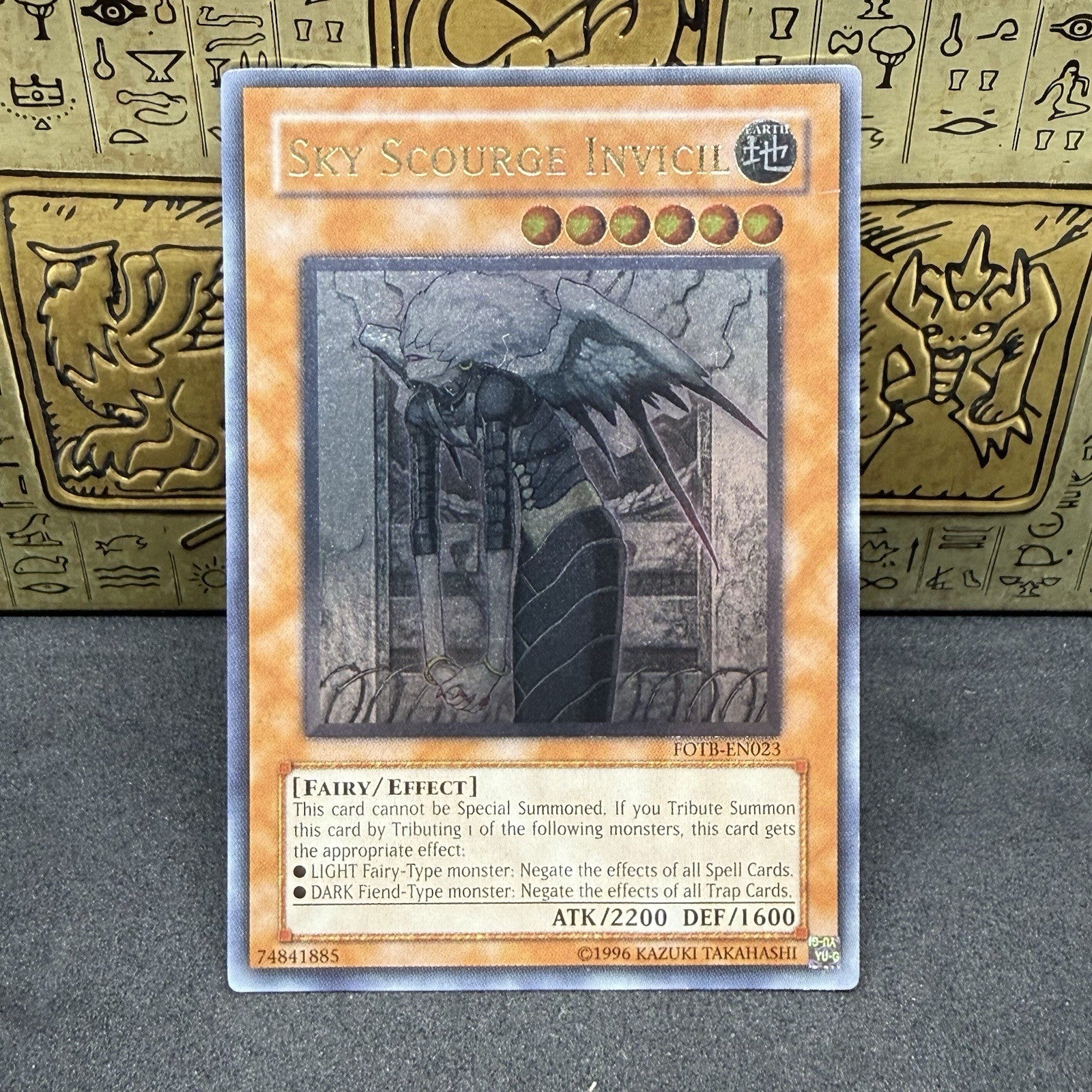Yugioh Sky Scourge Invicil FOTB-EN023 Ultimate Rare NM