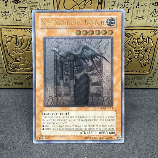 Yugioh Sky Scourge Invicil FOTB-EN023 Ultimate Rare NM
