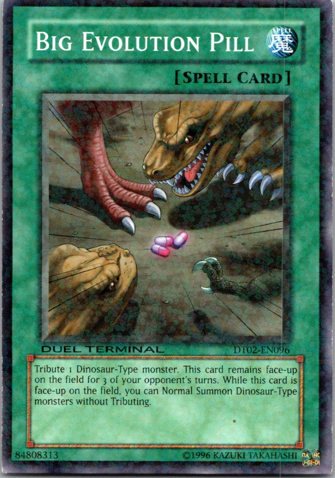 Yugioh Big Evolution Pill DT02-EN096 Duel Terminal Normal Parallel Rare NM