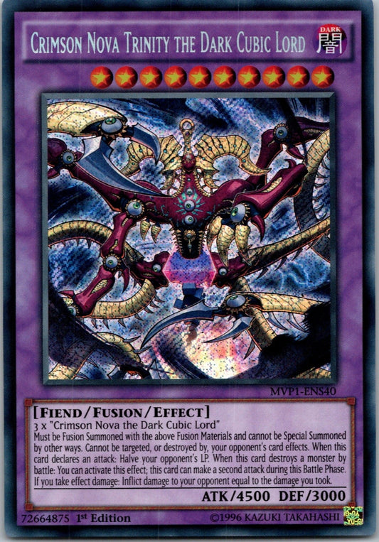 Yugioh Crimson Nova Trinity the Dark Cubic Lord MVP1-ENS40 1st Edition Secret Ra