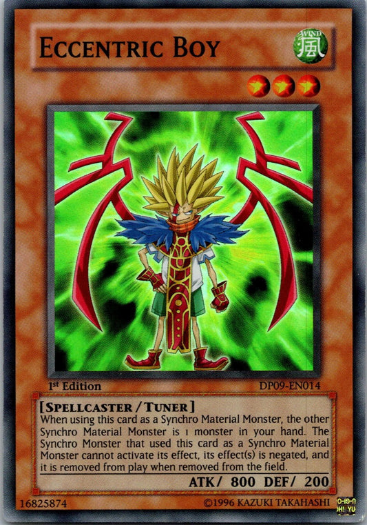 Yugioh Eccentric Boy DP09-EN014 1st Edition Super Rare NM