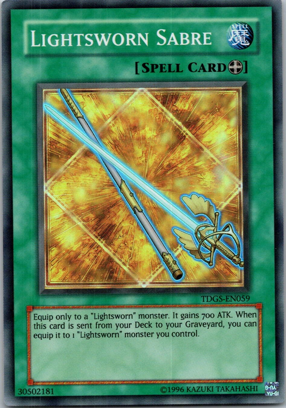 Yugioh Lightsworn Sabre TDGS-EN059 Super Rare NM