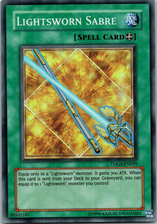 Yugioh Lightsworn Sabre TDGS-EN059 Super Rare NM