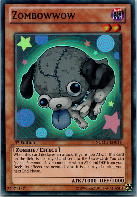 Yugioh Zombowwow NUMH-EN014 1st Edition Super Rare NM