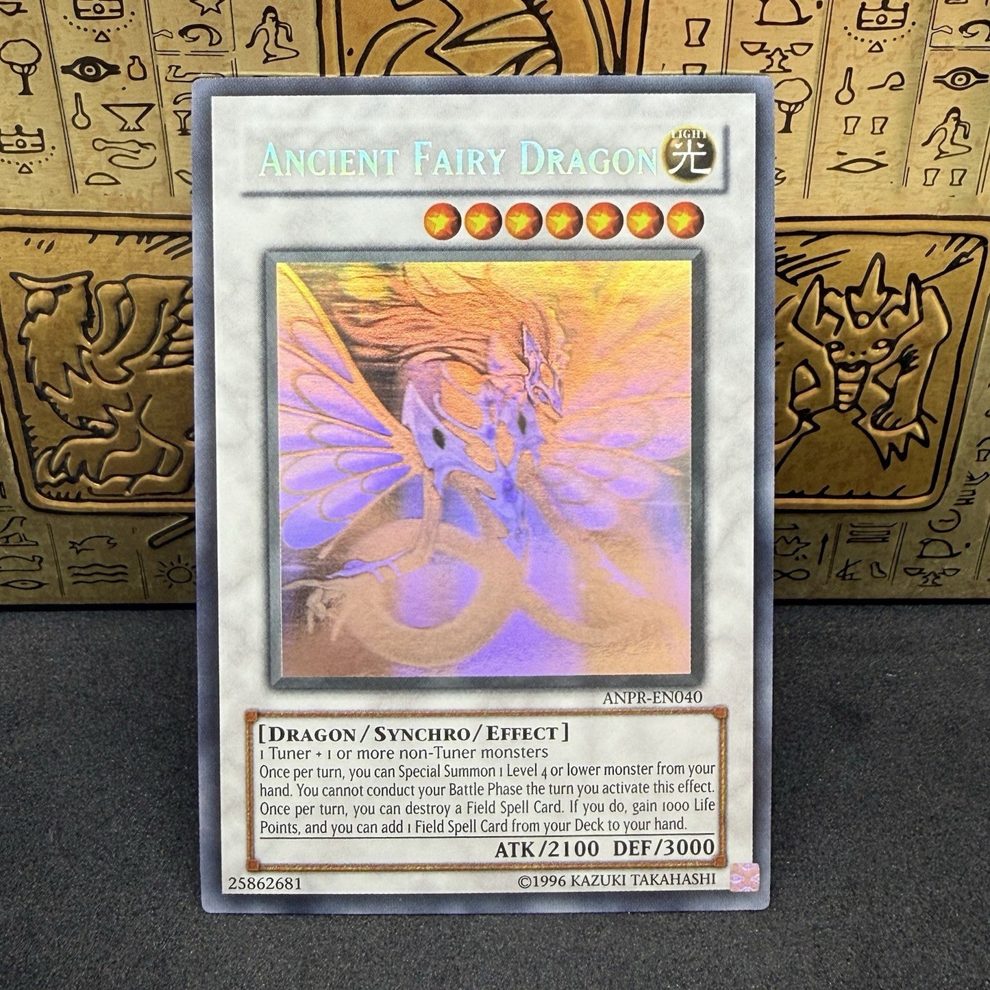 Yugioh Ancient Fairy Dragon ANPR-EN040 Ghost Rare NM