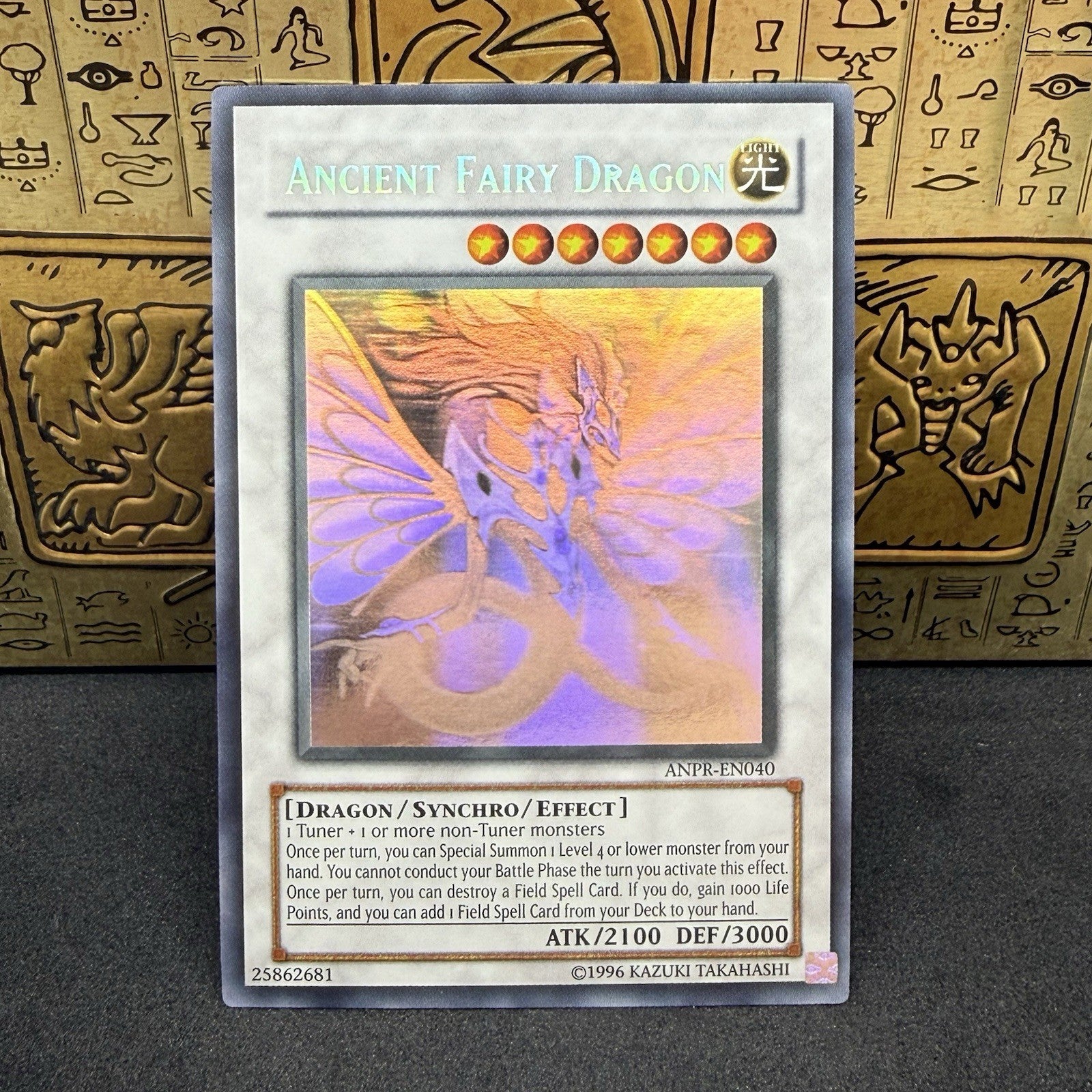 Yugioh Ancient Fairy Dragon ANPR-EN040 Ghost Rare NM