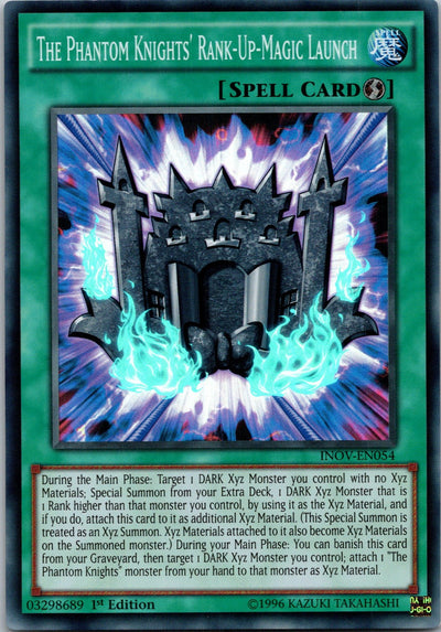 Yugioh The Phantom Knights' Rank-Up-Magic Launch INOV-EN054 1st Edition Super Ra