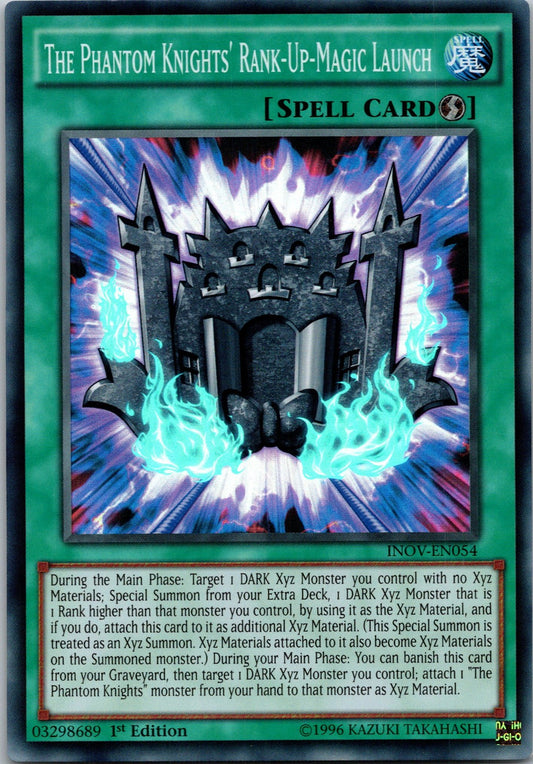 Yugioh The Phantom Knights' Rank-Up-Magic Launch INOV-EN054 1st Edition Super Ra