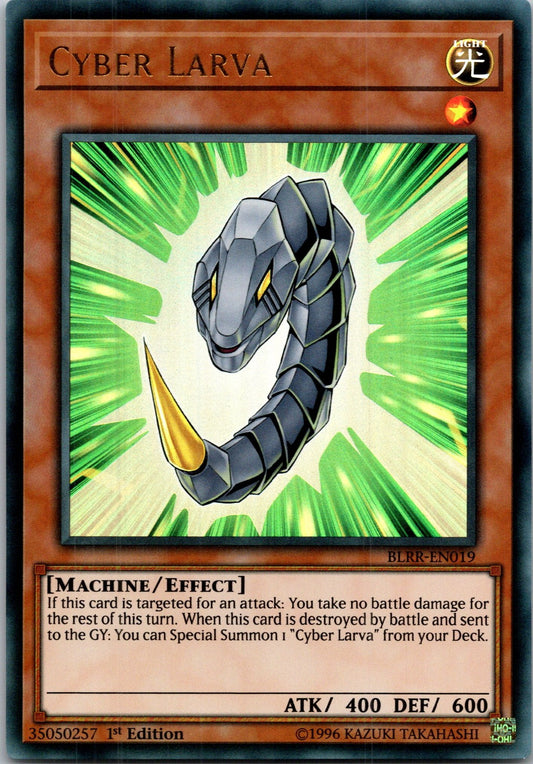 Yugioh Cyber Larva BLRR-EN019 1st Edition Ultra Rare NM