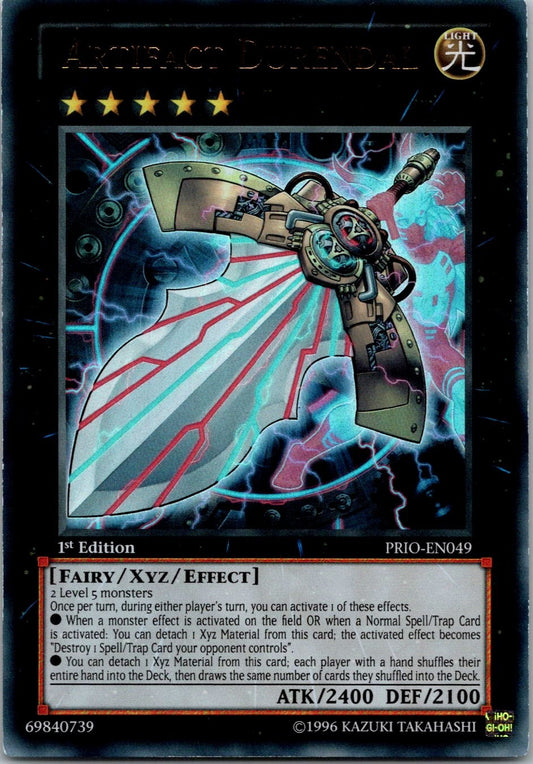 Yugioh Artifact Durendal PRIO-EN049 1st Edition Ultra Rare NM