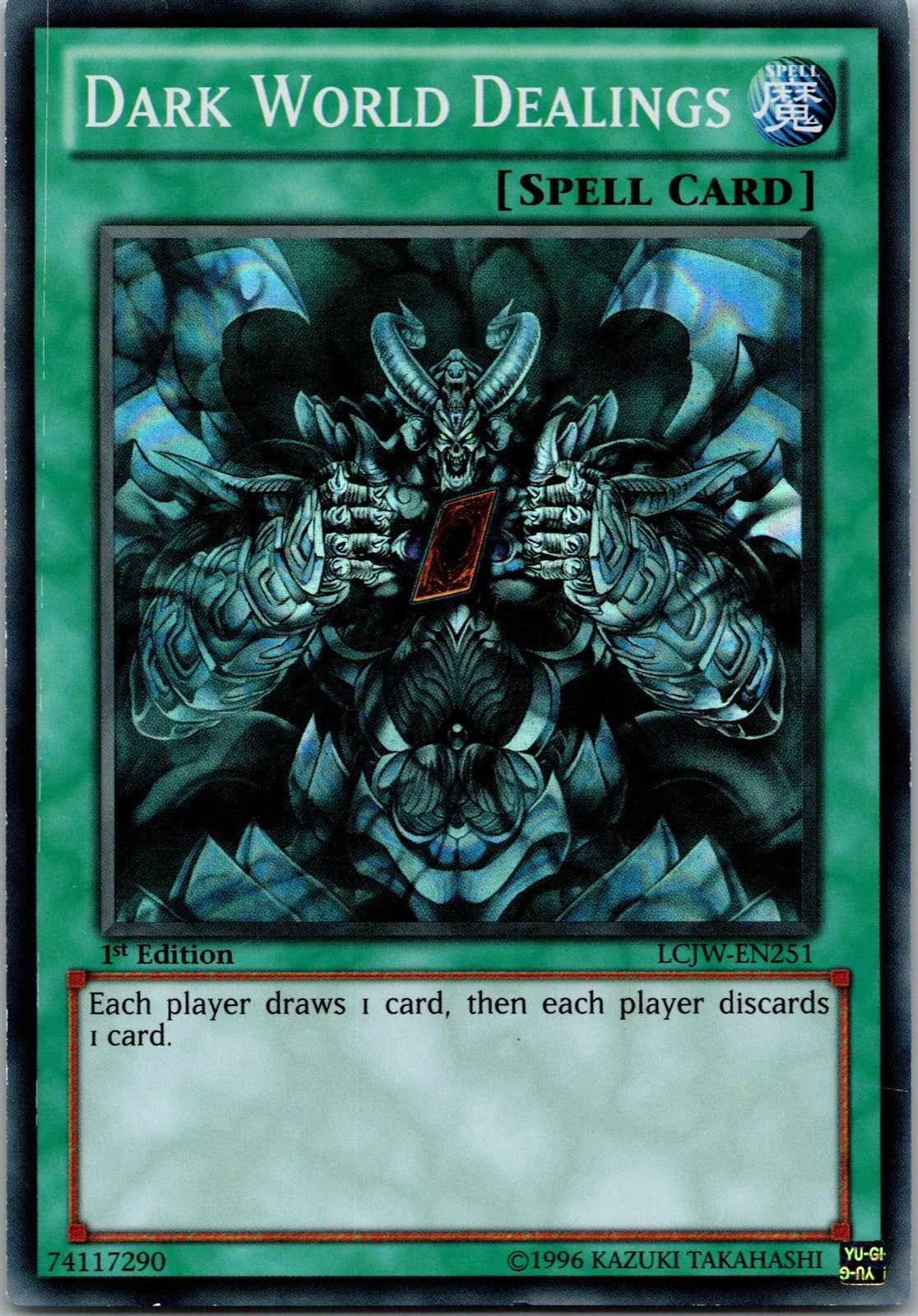Yugioh Dark World Dealings LCJW-EN251 1st Edition Super Rare NM