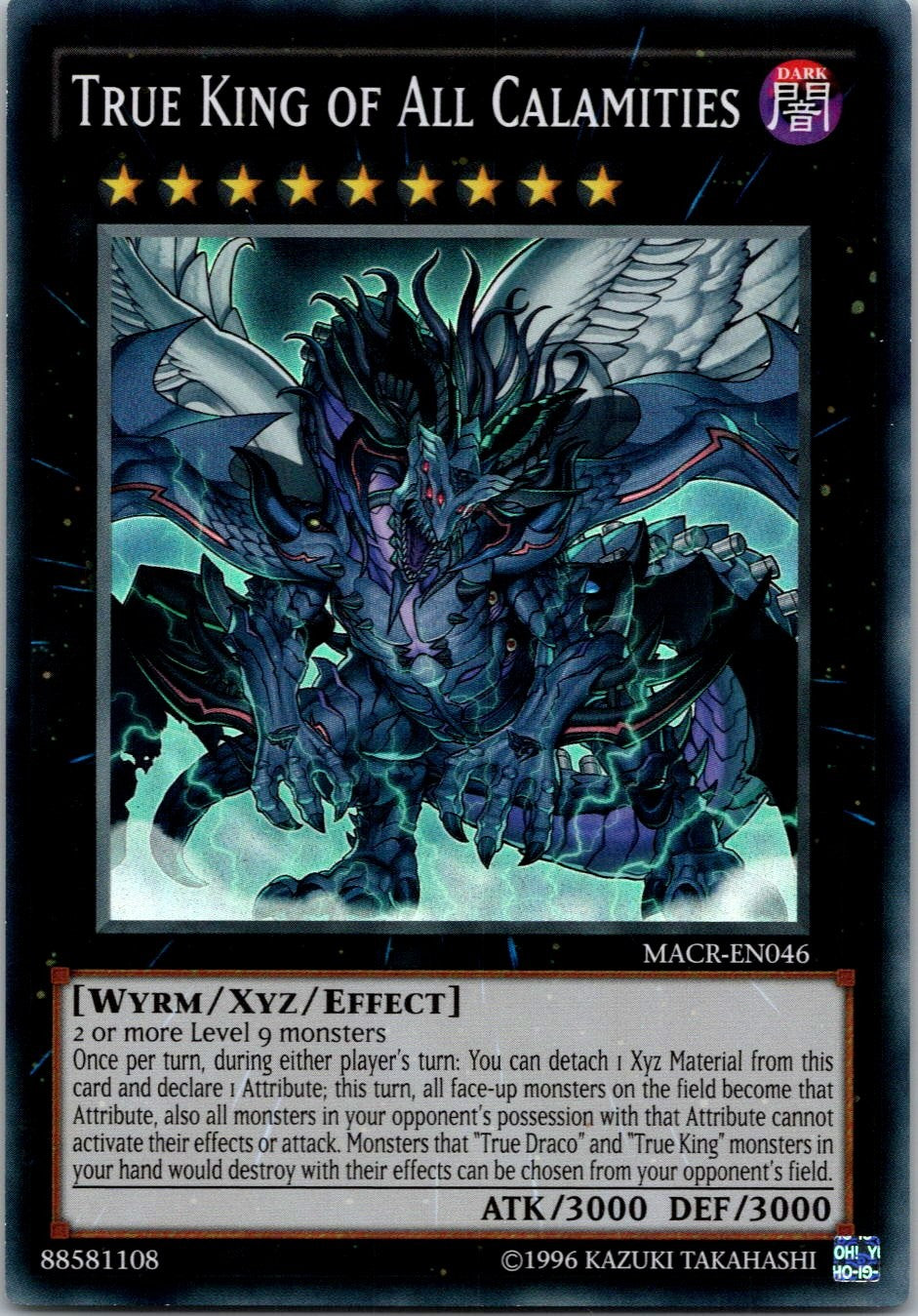 Yugioh True King of All Calamities MACR-EN046 Super Rare NM