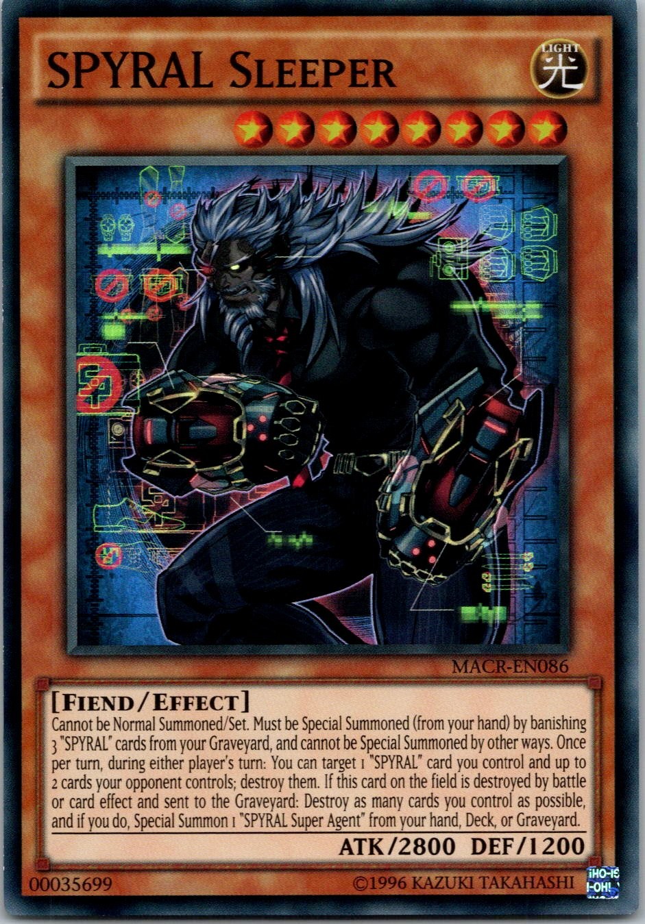 Yugioh SPYRAL Sleeper MACR-EN086 Super Rare NM