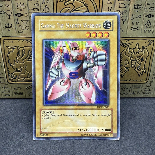 Yugioh Gamma the Magnet Warrior DOR-003 Prismatic Secret Rare HP