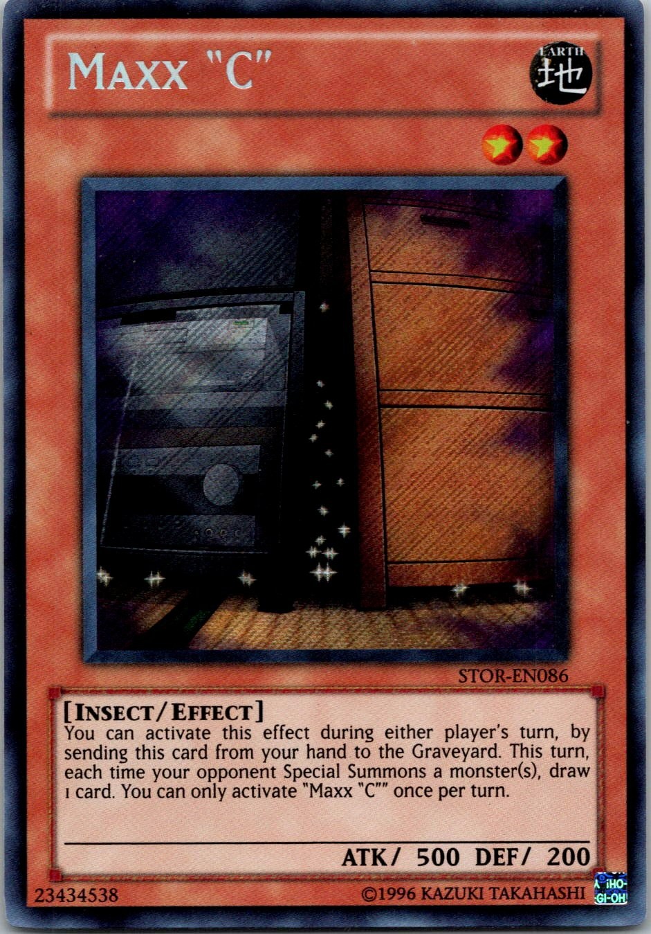 Yugioh Maxx "C" STOR-EN086 Secret Rare NM
