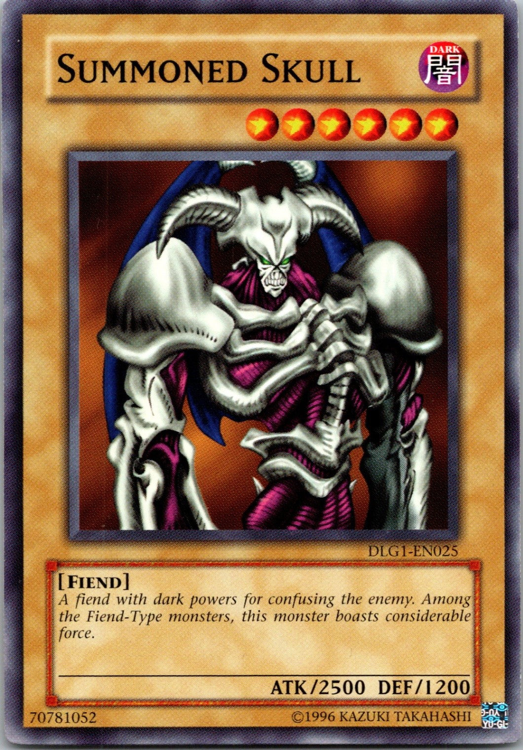 Yugioh Summoned Skull DLG1-EN025 Common NM