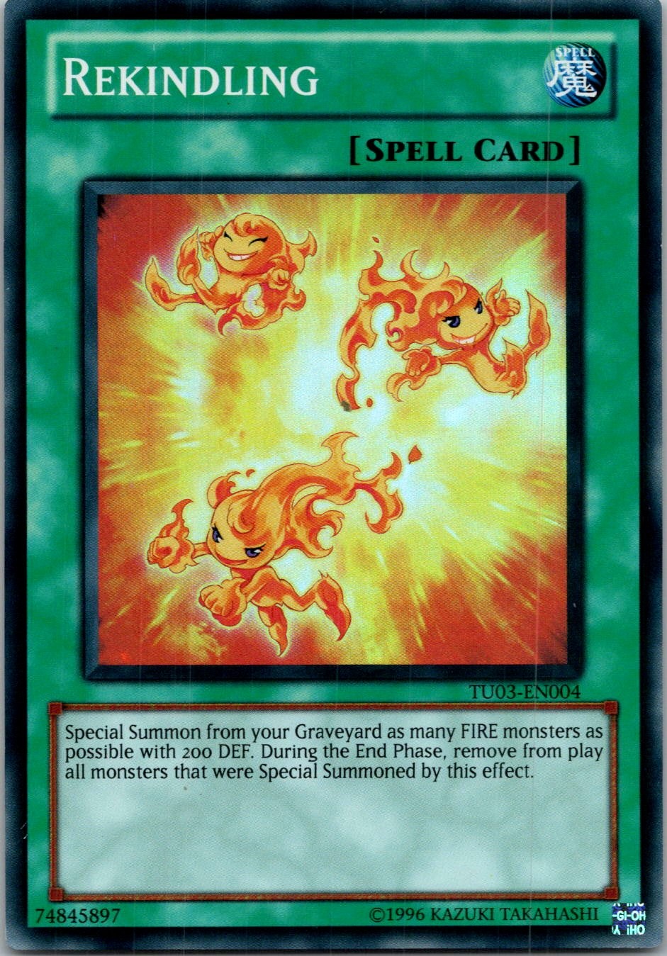 Yugioh Rekindling TU03-EN004 Super Rare NM