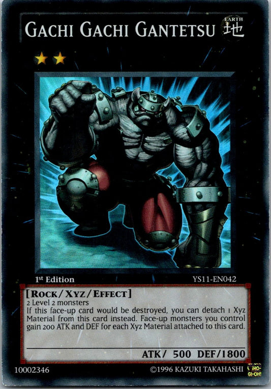 Yugioh Gachi Gachi Gantetsu YS11-EN042 1st Edition Super Rare NM