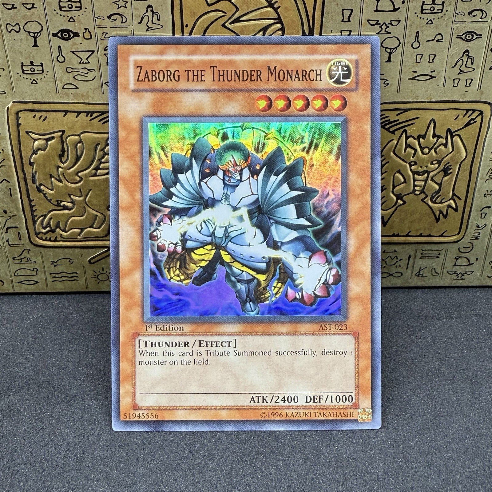 Yugioh Zaborg the Thunder Monarch AST-023 1st Edition Super Rare NM