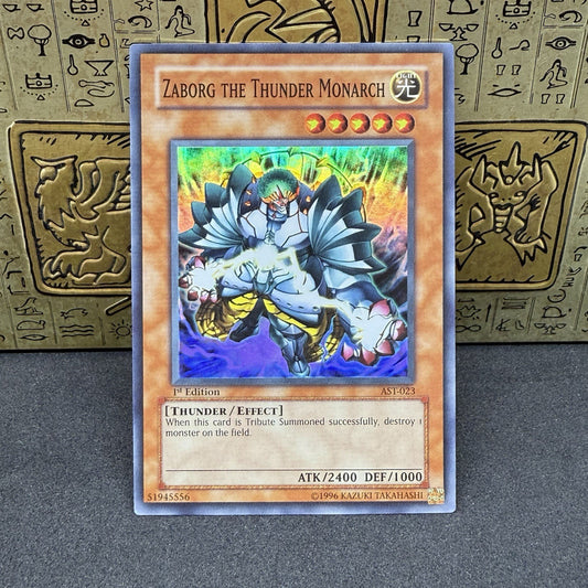 Yugioh Zaborg the Thunder Monarch AST-023 1st Edition Super Rare NM