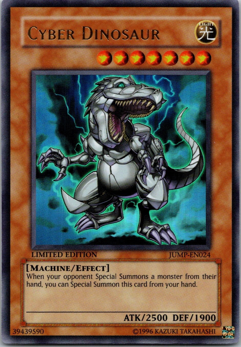 Yugioh Cyber Dinosaur JUMP-EN024 Limited Edition Ultra Rare NM