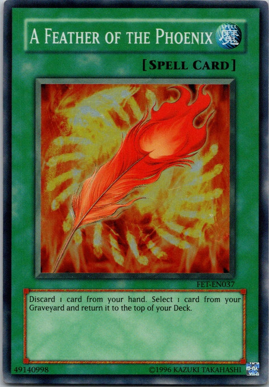 Yugioh A Feather of the Phoenix FET-EN037 Super Rare NM