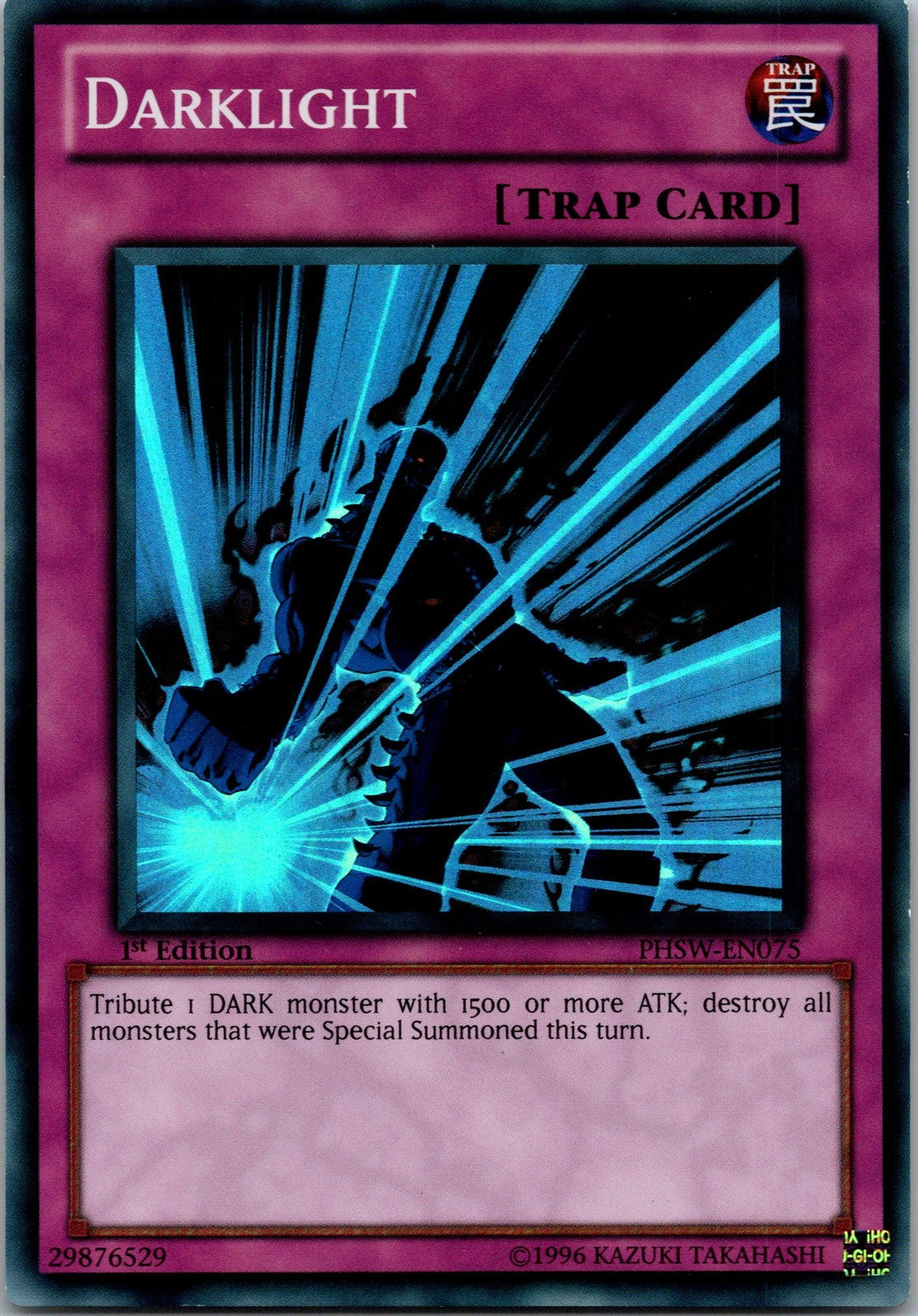 Yugioh Darklight PHSW-EN075 1st Edition Super Rare NM