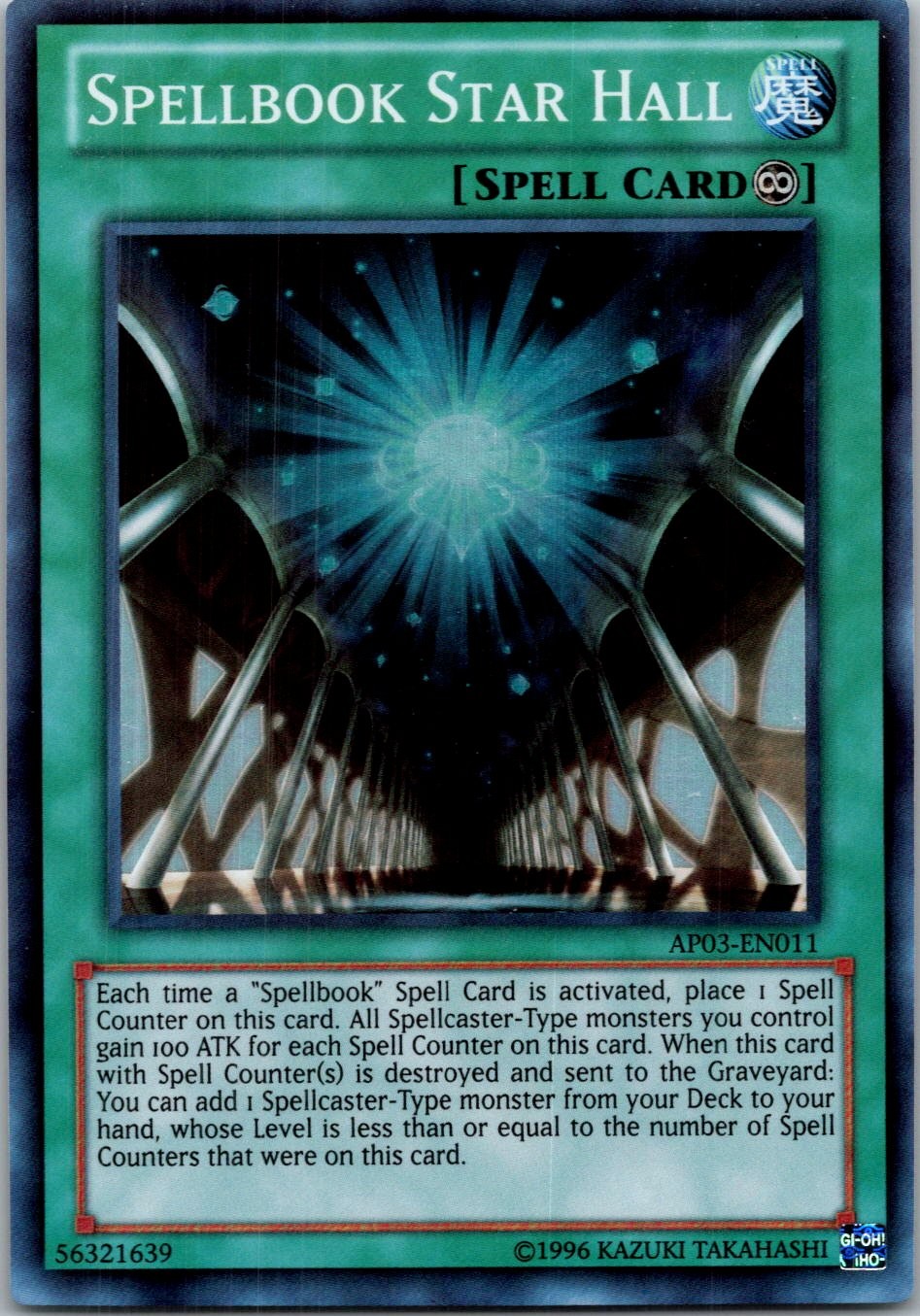 Yugioh Spellbook Star Hall AP03-EN011 Super Rare NM