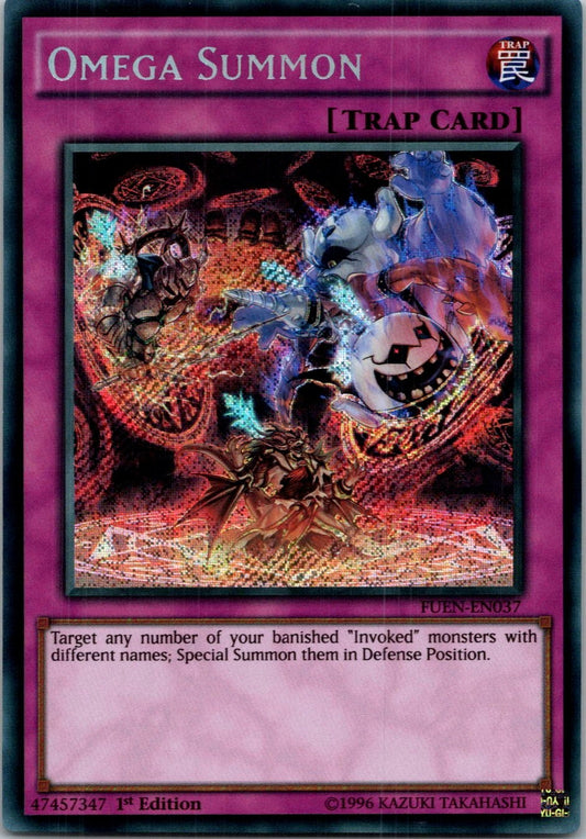Yugioh Omega Summon FUEN-EN037 1st Edition Secret Rare NM