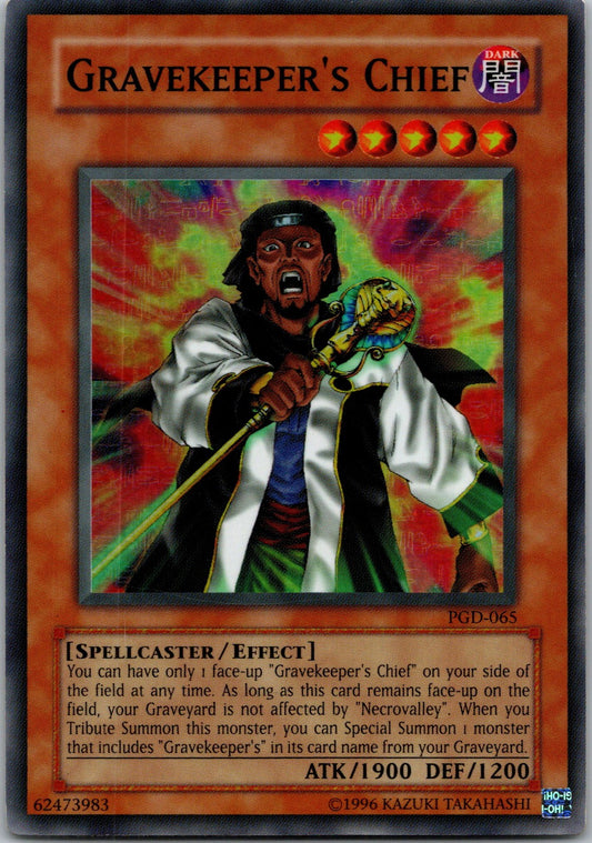 Yugioh Gravekeeper's Chief PGD-065 Super Rare NM