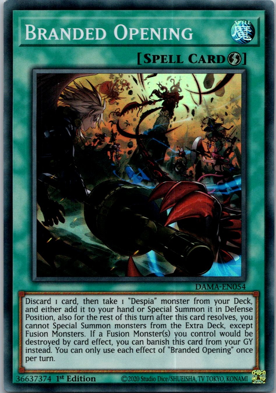 Yugioh Branded Opening DAMA-EN054 1st Edition Super Rare NM
