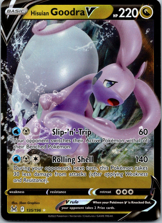Pokemon Hisuian Goodra V 135/196 Ultra Rare NM