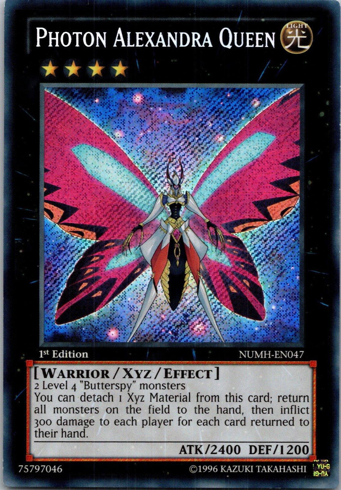 Yugioh Photon Alexandra Queen NUMH-EN047 1st Edition Secret Rare NM