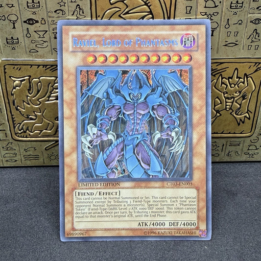 Yugioh Raviel, Lord of Phantasms CT03-EN003 Secret Rare Limited Edition NM