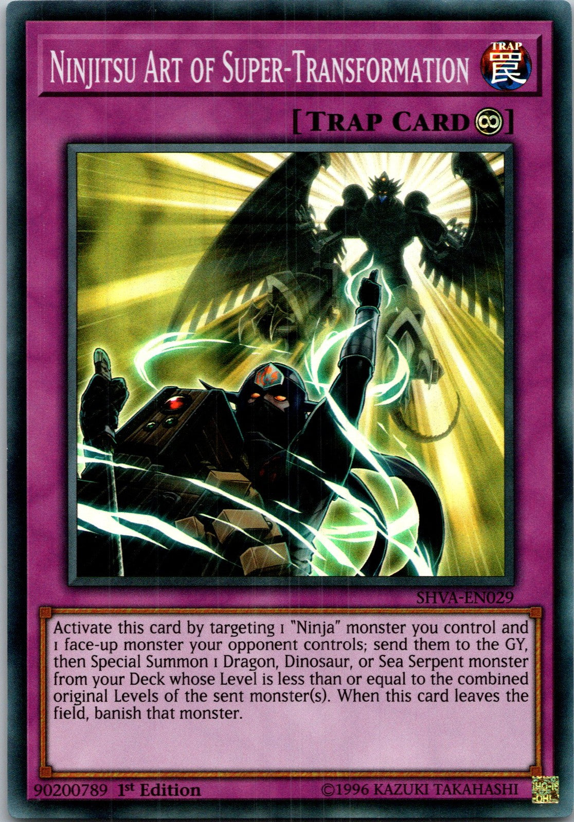 Yugioh Ninjitsu Art of Super-Transformation SHVA-EN029 1st Edition Super Rare NM