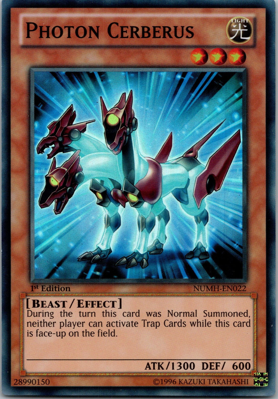 Yugioh Photon Cerberus NUMH-EN022 1st Edition Super Rare NM