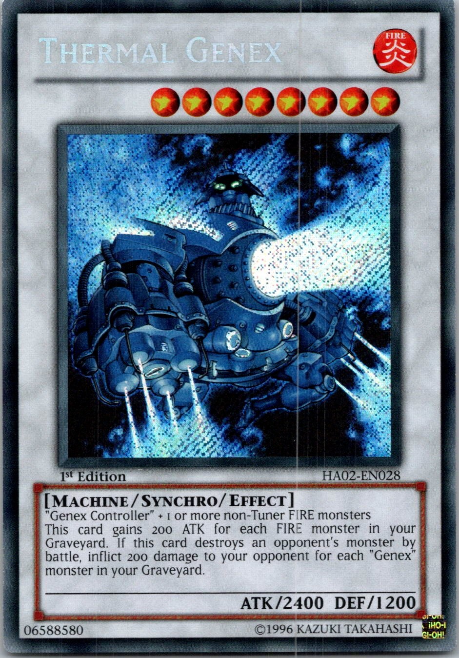 Yugioh Thermal Genex HA02-EN028 1st Edition Secret Rare NM